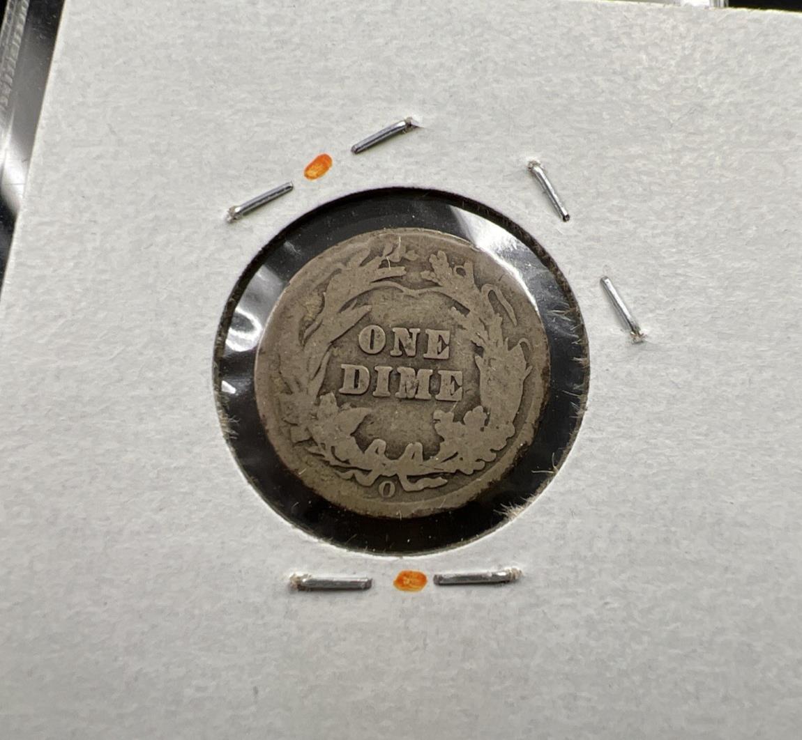 1907 O Barber 90% Silver Dime Coin AG About Good Very Circulated SKU#A
