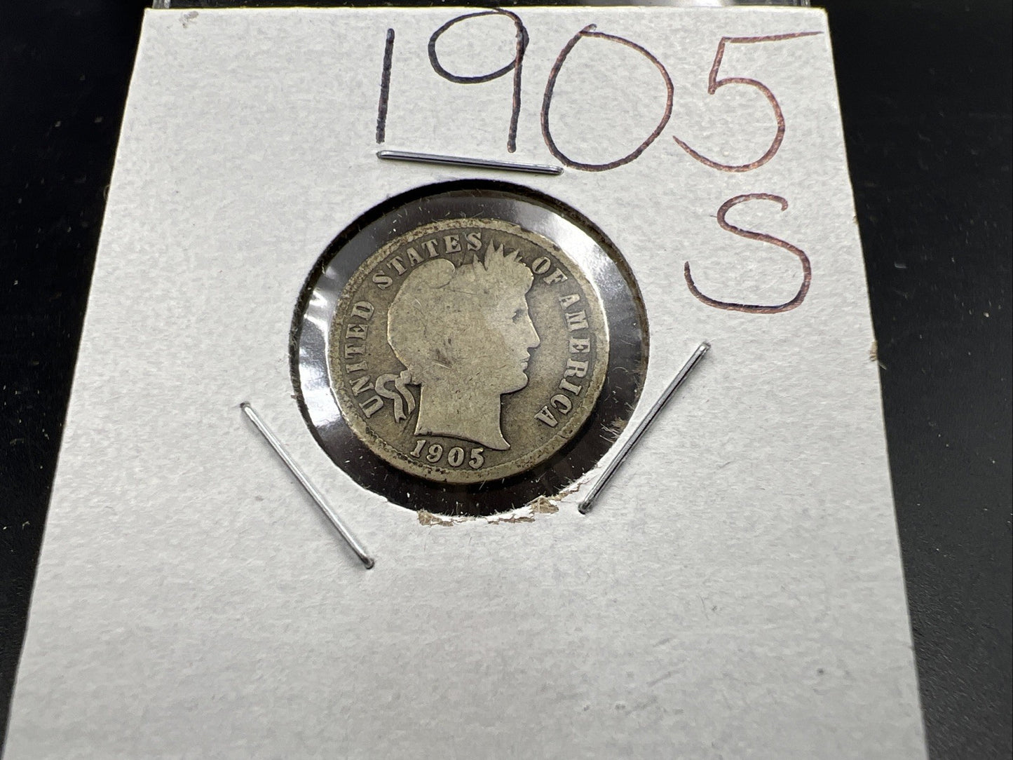 1905 S Barber 90% Silver Dime Coin CH AG / Good Circulated SKU#A