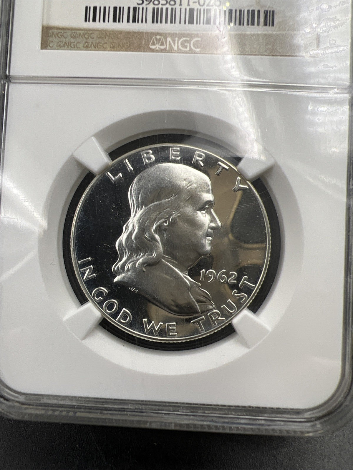 1962 Franklin Silver Half Dollar Coin PF66 Cameo Gem Proof Certified NGC #026