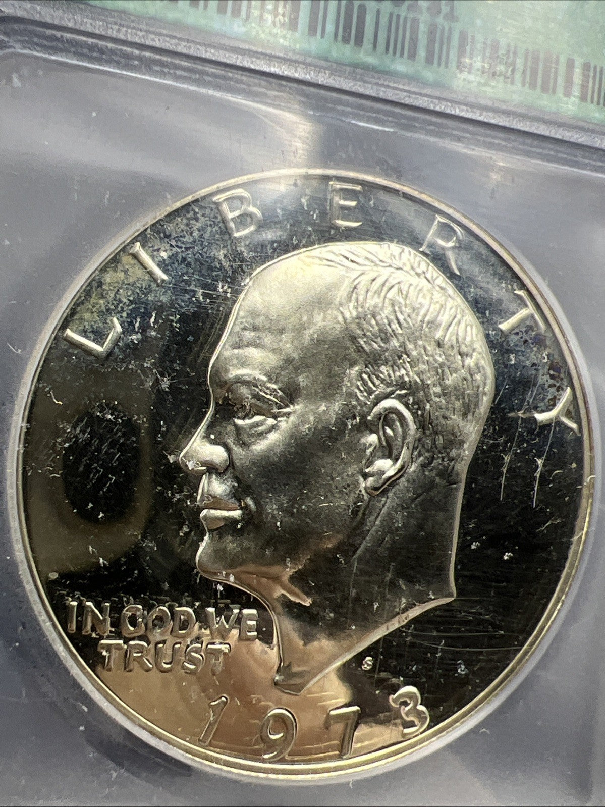 1974 S $1 Ike Eisenhower 40% Proof Silver Dollar Coin PR69 DCAM ICG #131