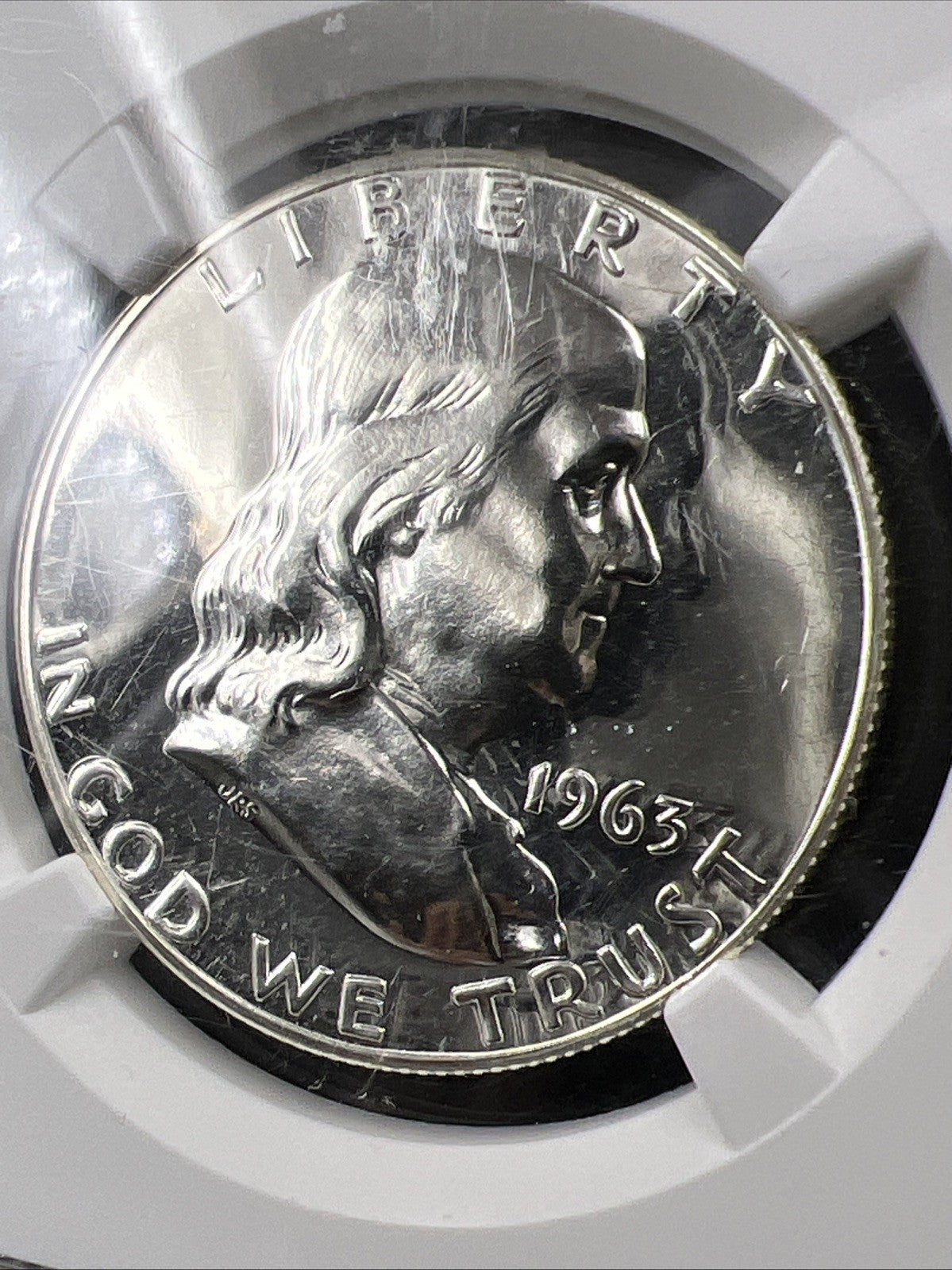 1963 50c Franklin Silver Half Dollar Coin PF67 Gem Proof NGC Used Case #054