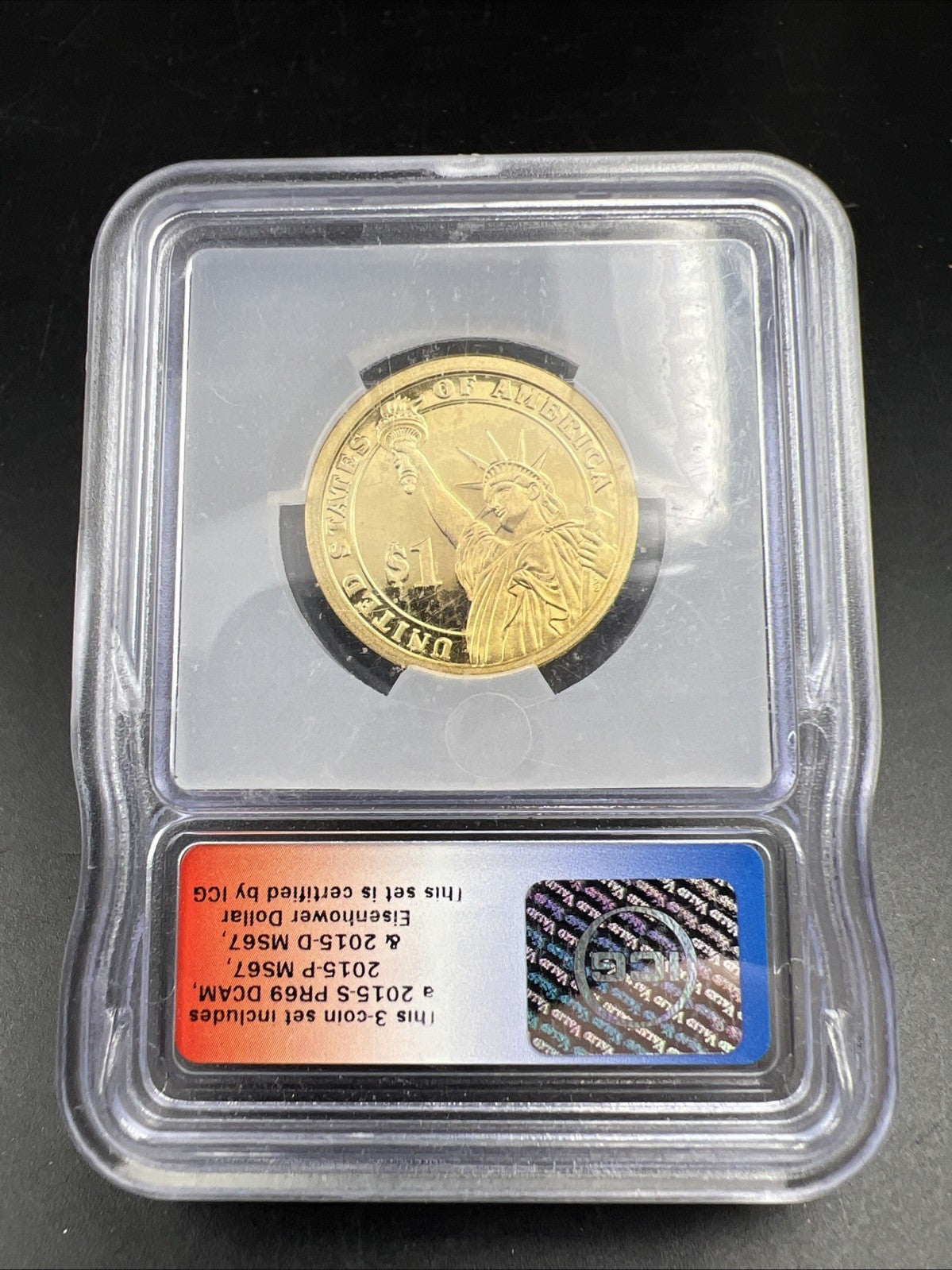2015 S $1 Ike Dwight D Eisenhower Presidential Dollar Coin ICG PR69 DCAM Proof