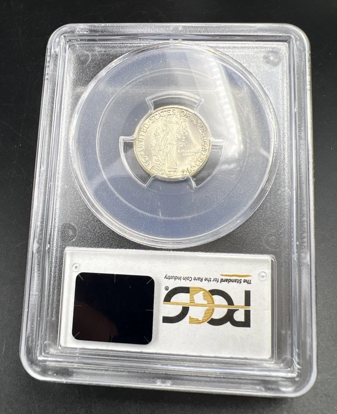 1936 S 10c Mercury Silver Dime Coin PCGS MS65 FB Gel BU UNC Full Band