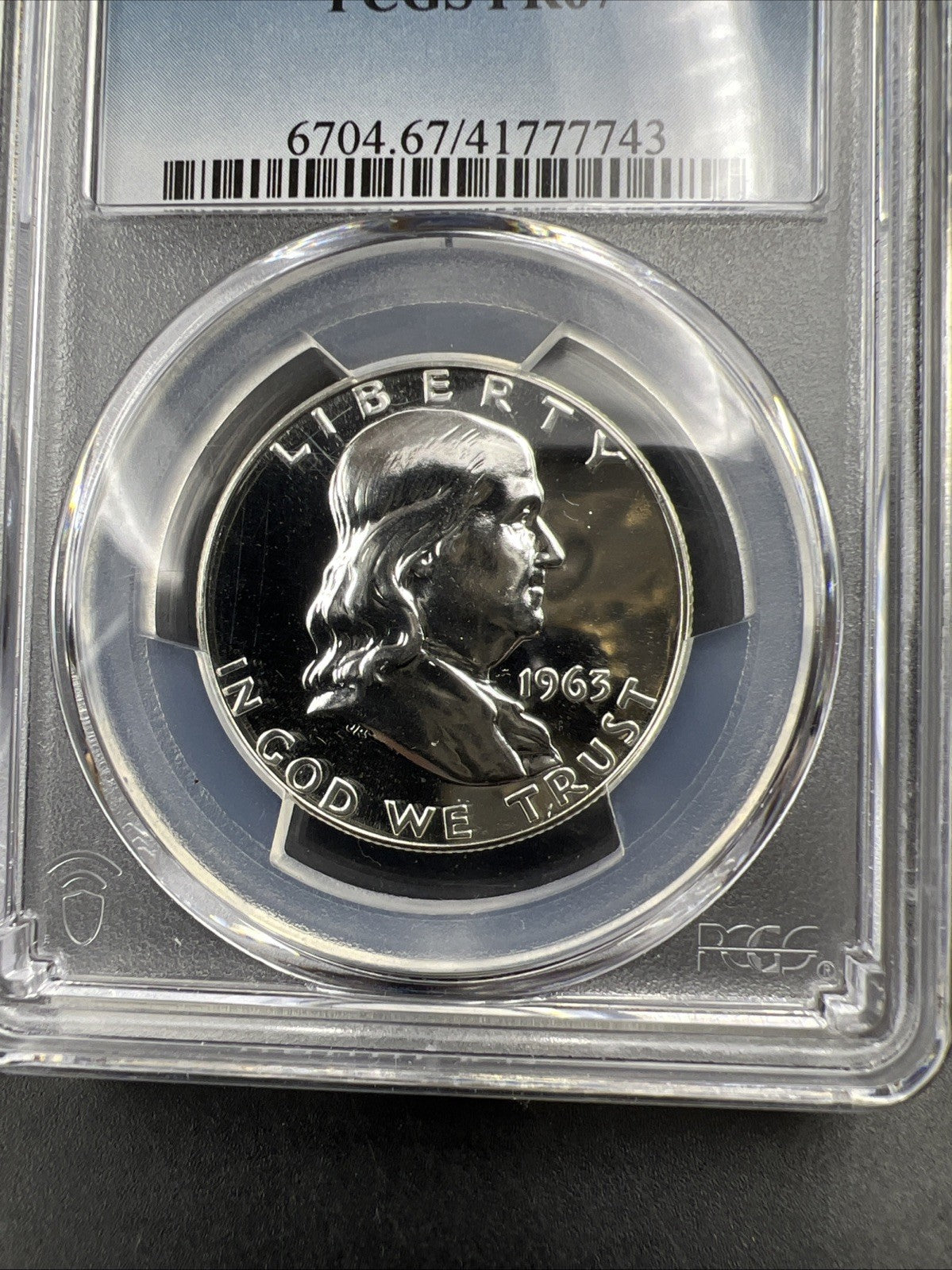 1963 P 50c Franklin Silver Half Dollar Coin PCGS PR67 Gem Proof Certified #43