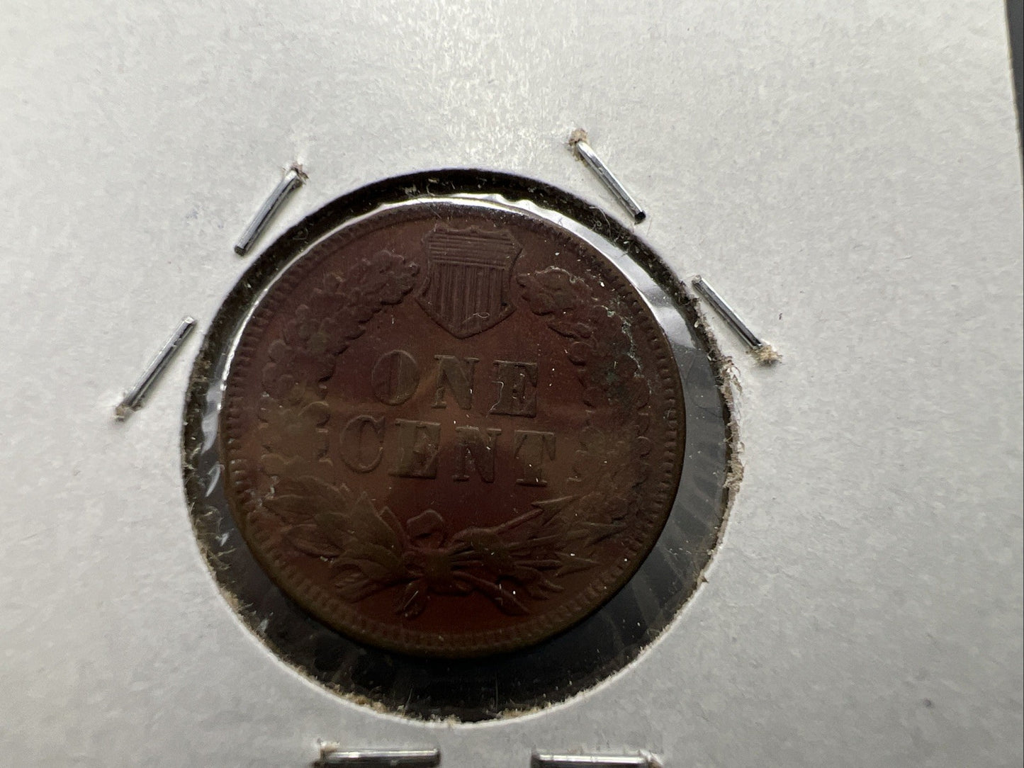 1909 1c Indian Head Cent Coin VG Details Circ SKU#C