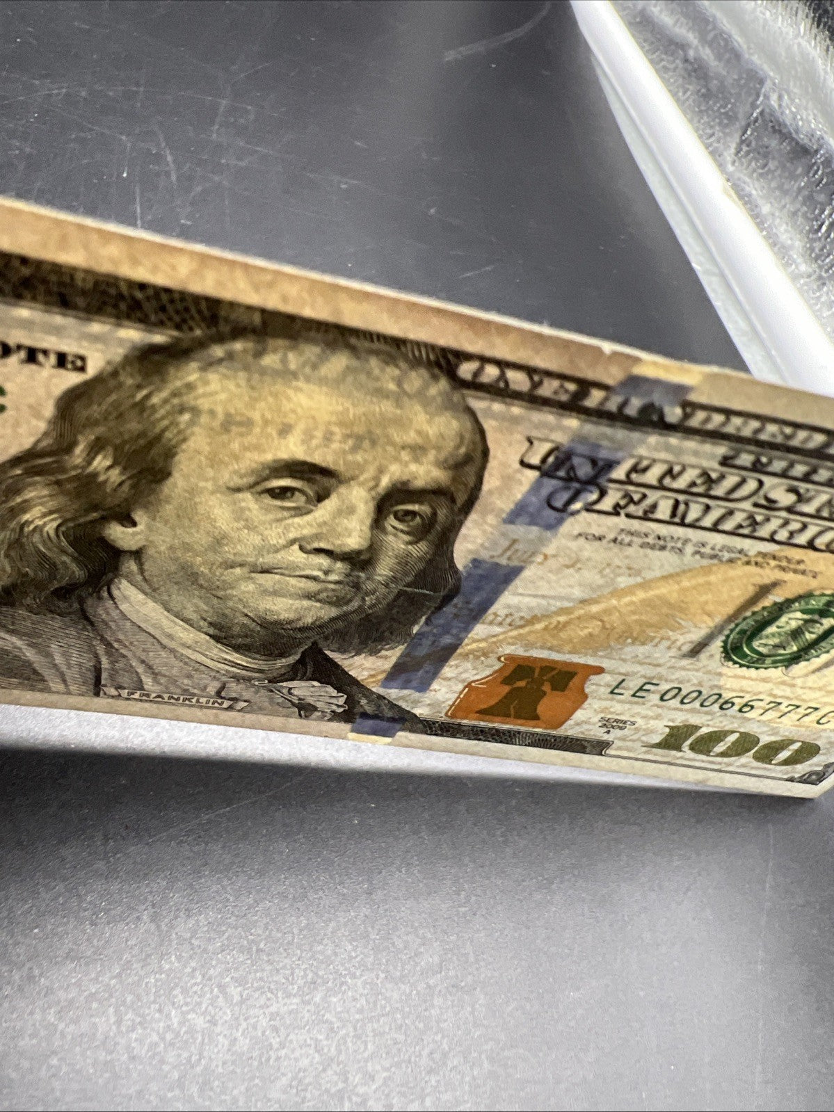 2009 A $100 One Hundred Dollar FRN Federal Reserve Note Repeat Serial # 00066777