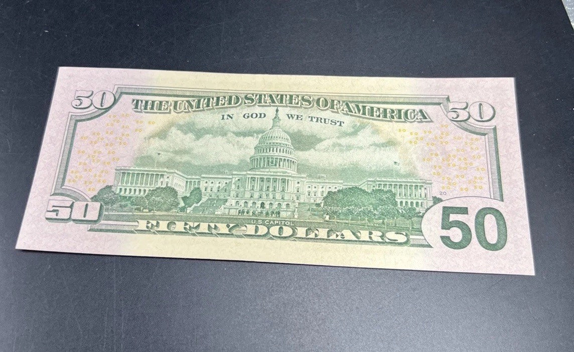 2013 * Star $50 FRN Federal Reserve Note Choice UNC #00624793