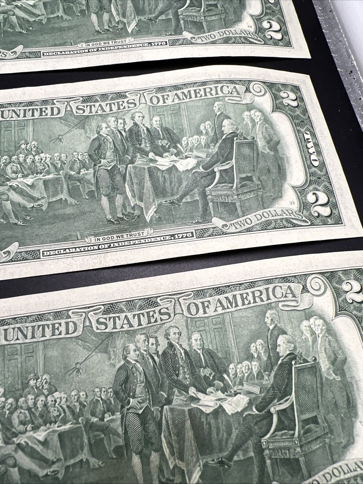5 Consecutive 1976 $2 Two Dollar FRN Federal Reserve Notes District A UNC #860