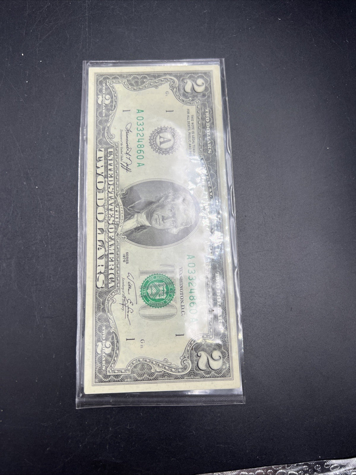 5 Consecutive 1976 $2 Two Dollar FRN Federal Reserve Notes District A UNC #860