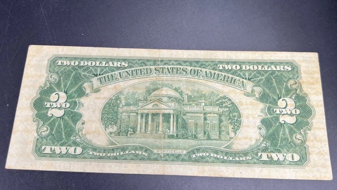 1953 * Star $2 USN United States Note Legal Tender Bill Choice Fine Circ #878