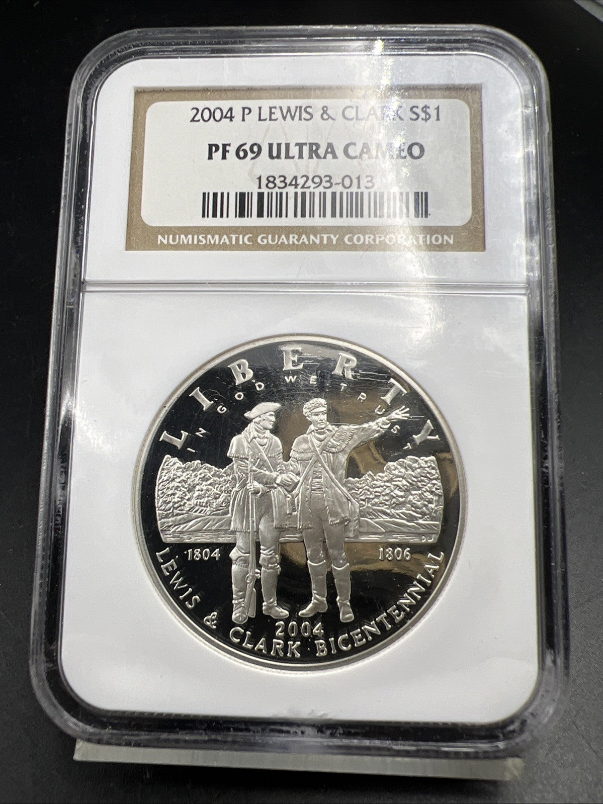 2004 P Silver Commemorative Lewis & Clark Dollar Coin NGC PF69 UCAM Proof