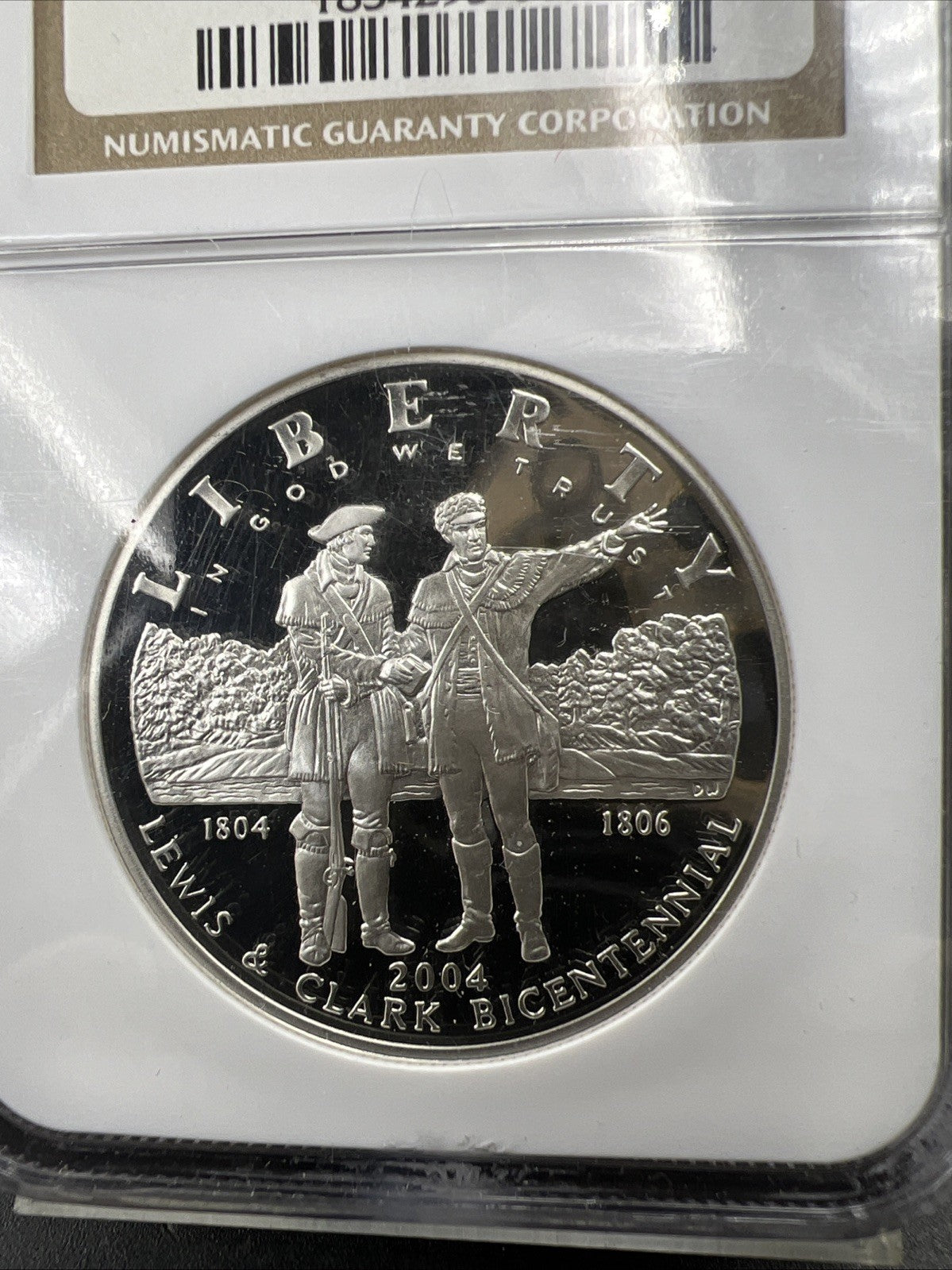 2004 P Silver Commemorative Lewis & Clark Dollar Coin NGC PF69 UCAM Proof