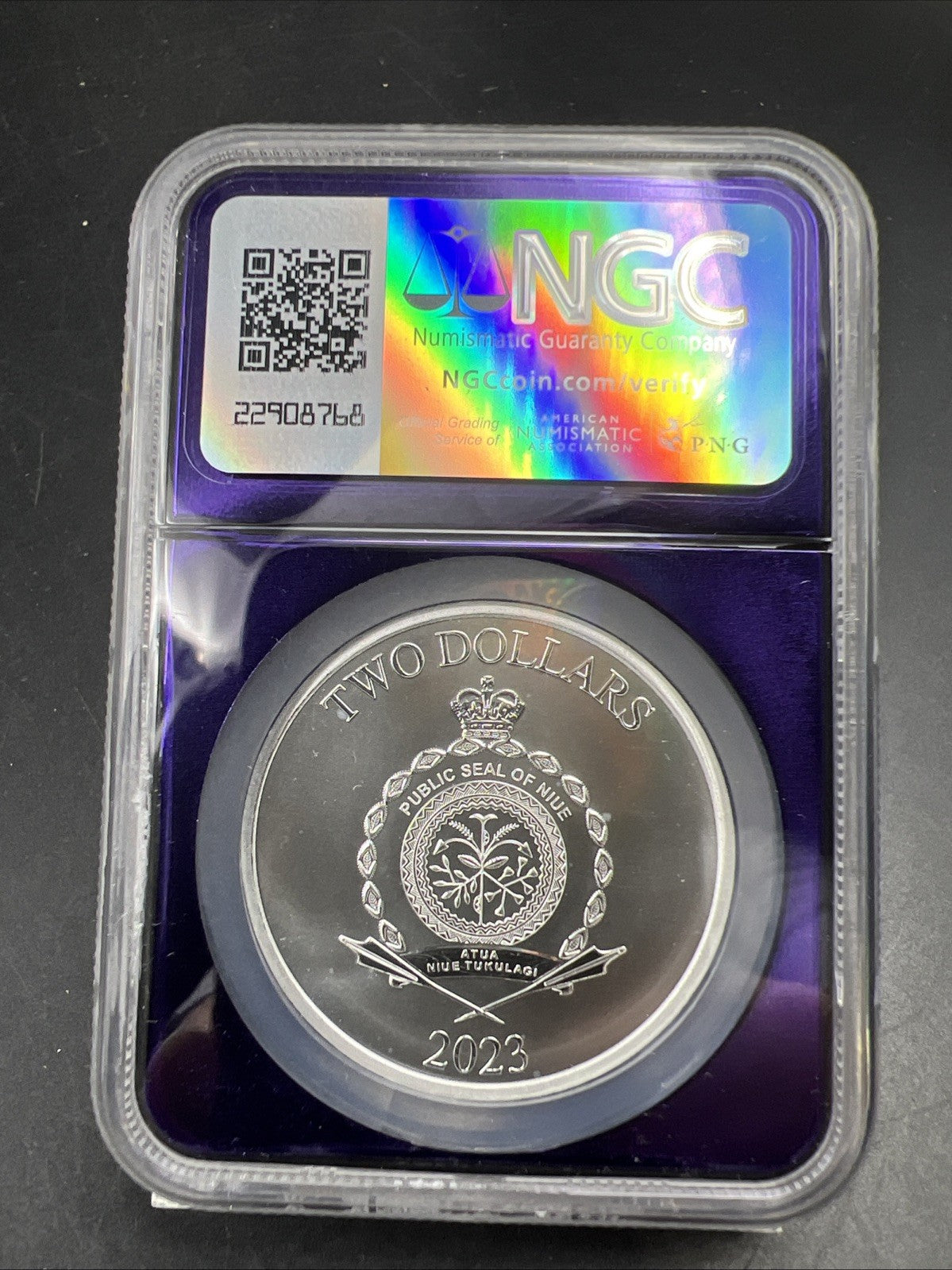 2023 Niue Spider Man 1 Oz Silver Coin NGC MS69 Gem UNC Certified