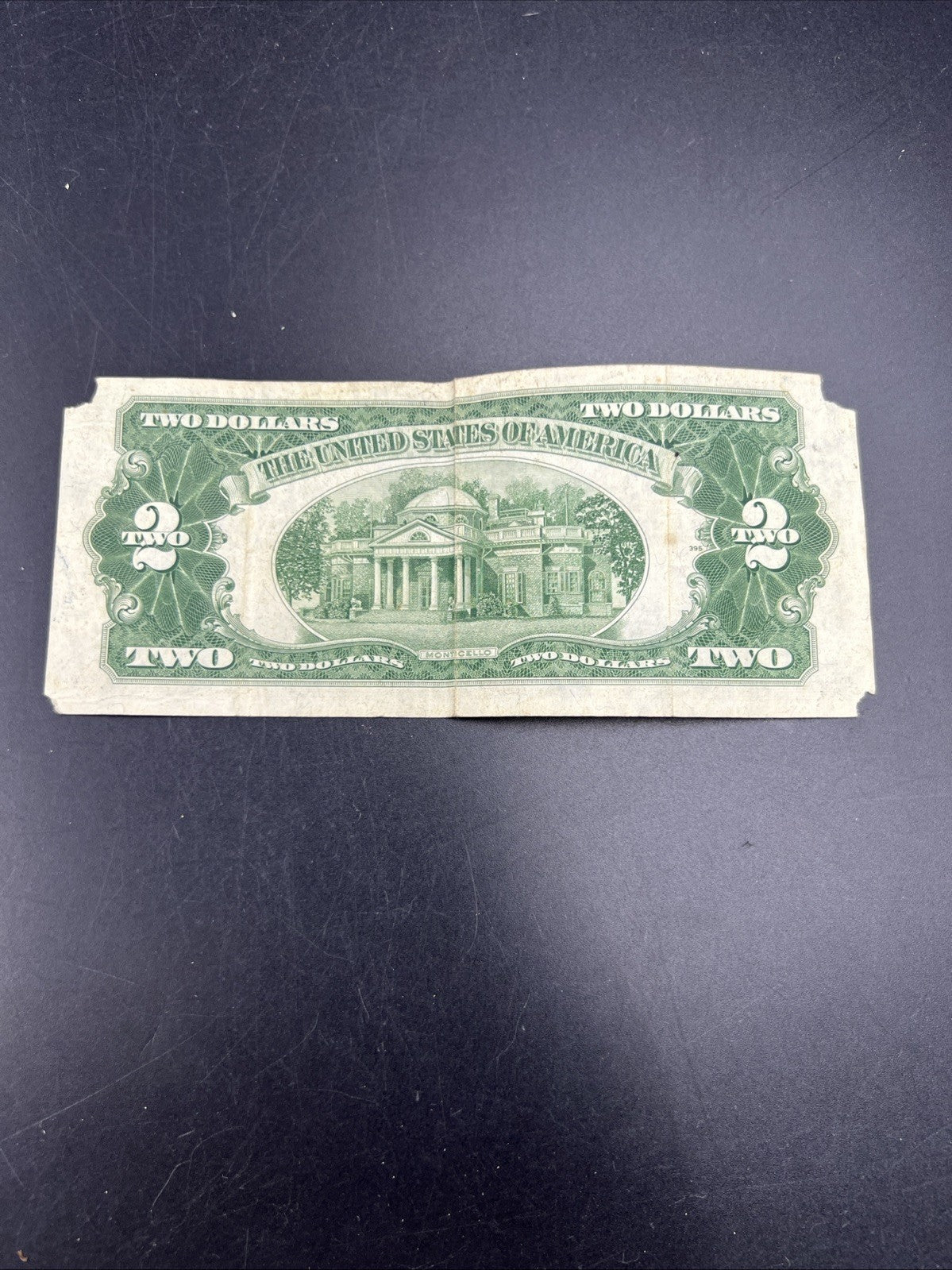 1953 * Star $2 Two Dollar United States Legal Tender Note VG Details Corner Torn