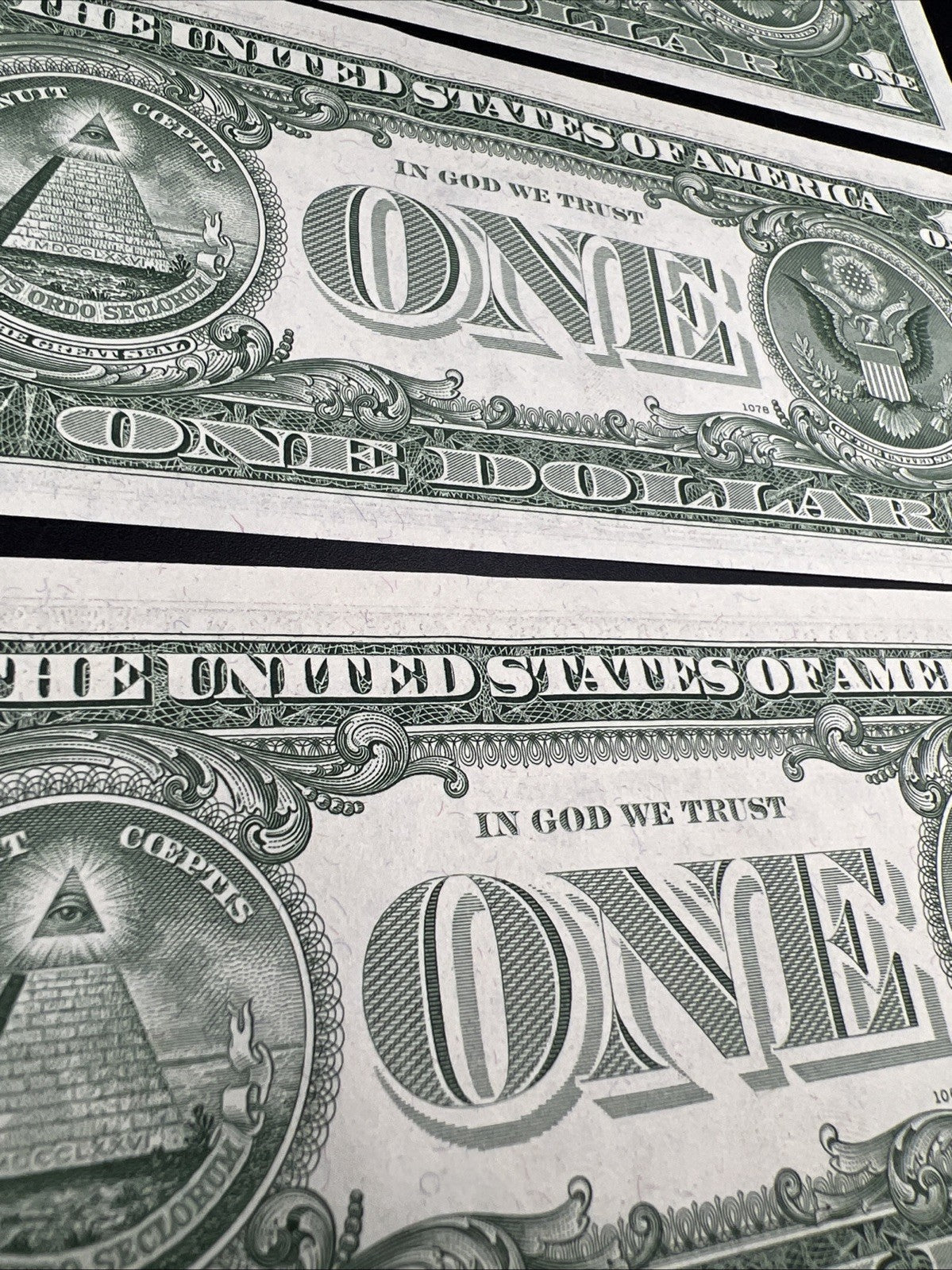 3 Consecutive 1963 B Barr $1 FRN Federal Reserve Notes UNC #751