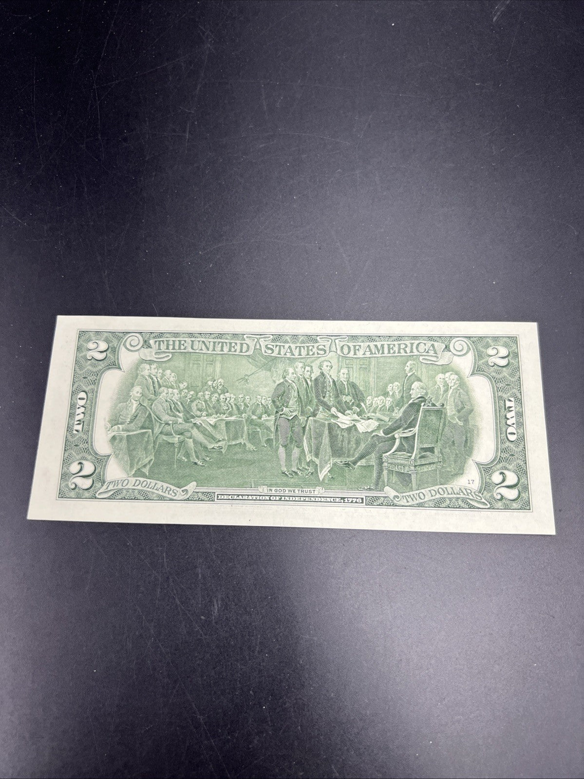 2017 A $2 FRN Federal Reserve Note CH UNC Neat Repeat Serial # 09095000