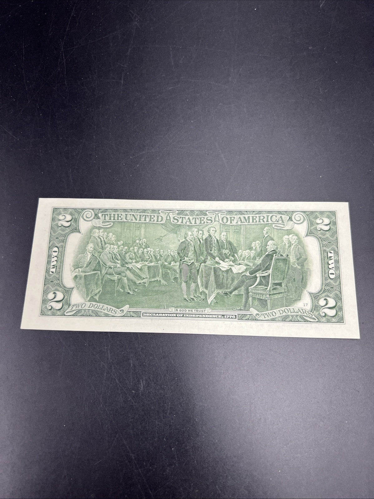2017 A $2 FRN Federal Reserve Note CH UNC Neat Repeat Serial # 09095000