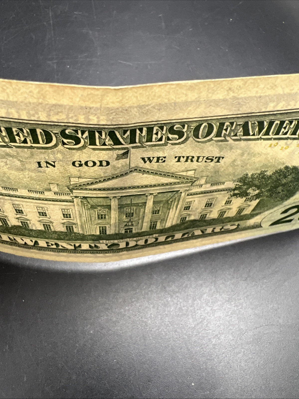 2017 $20 FRN Federal Reserve Note XF Details Stain Neat Serial # 08688880