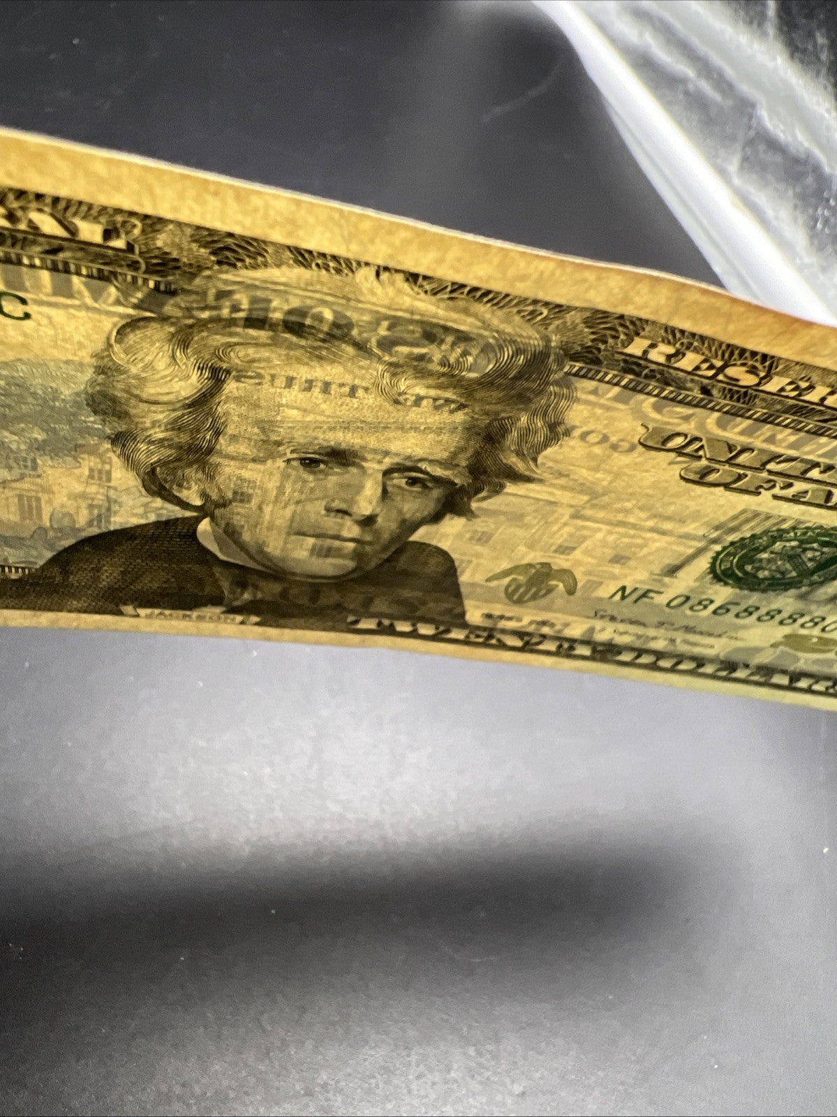 2017 $20 FRN Federal Reserve Note XF Details Stain Neat Serial # 08688880