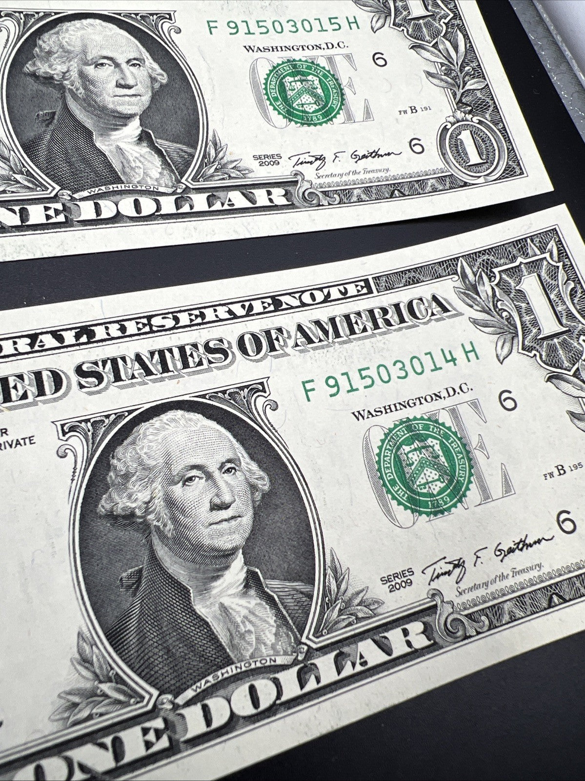 3 Consecutive 2009 $1 FRN Federal Reserve Notes District F Atlanta CH UNC #014