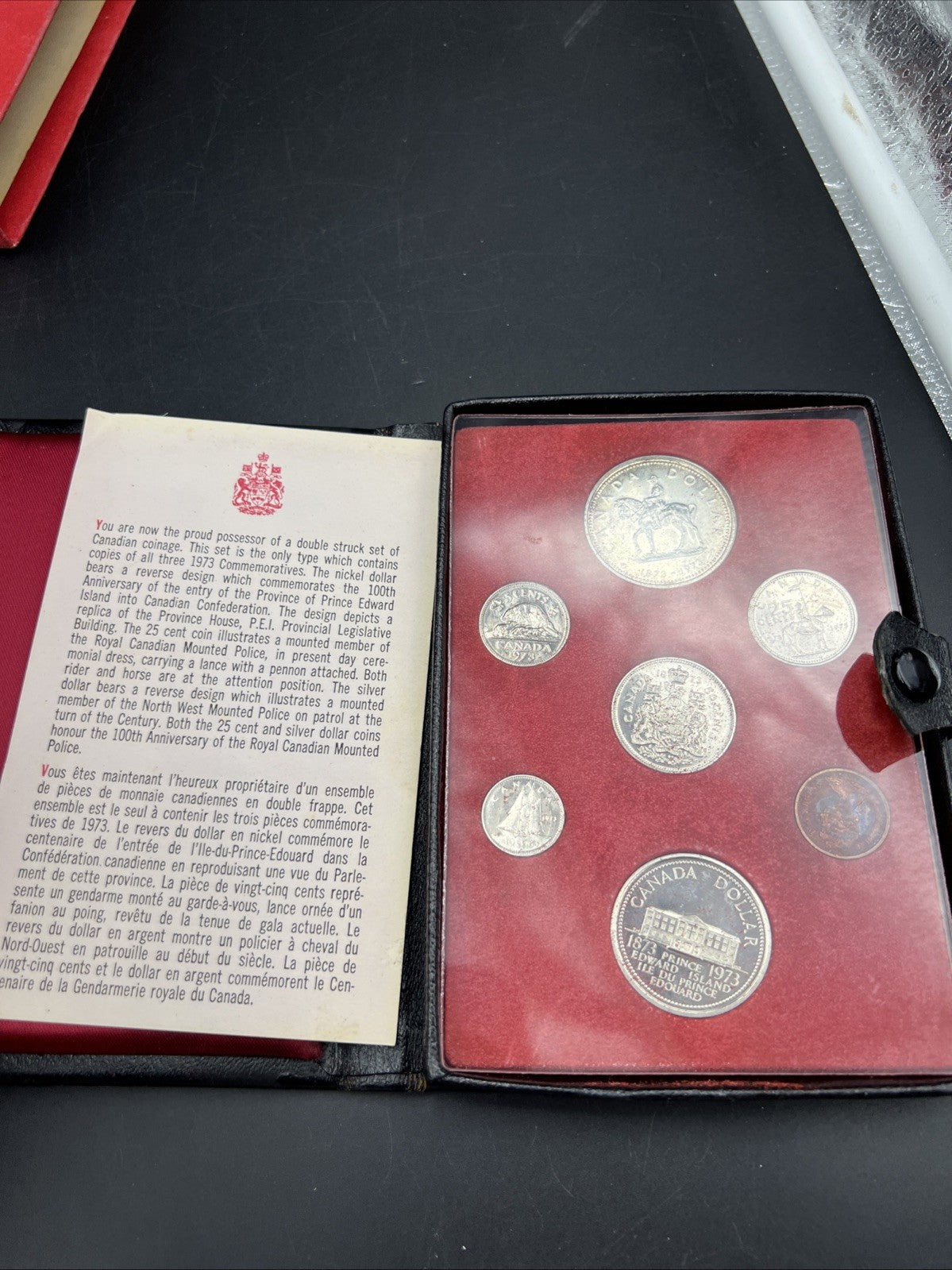 1973 Canada Double Dollar Proof Set Used Box COA