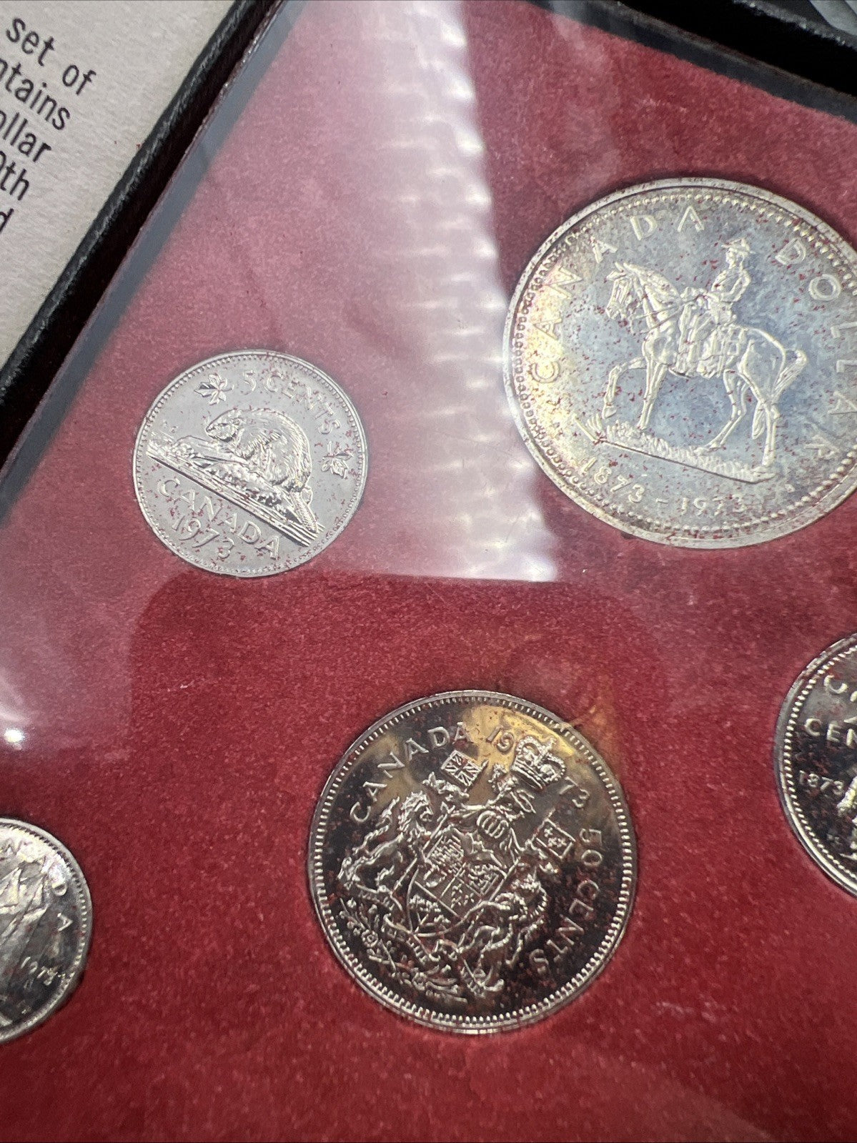1973 Canada Double Dollar Proof Set Used Box COA