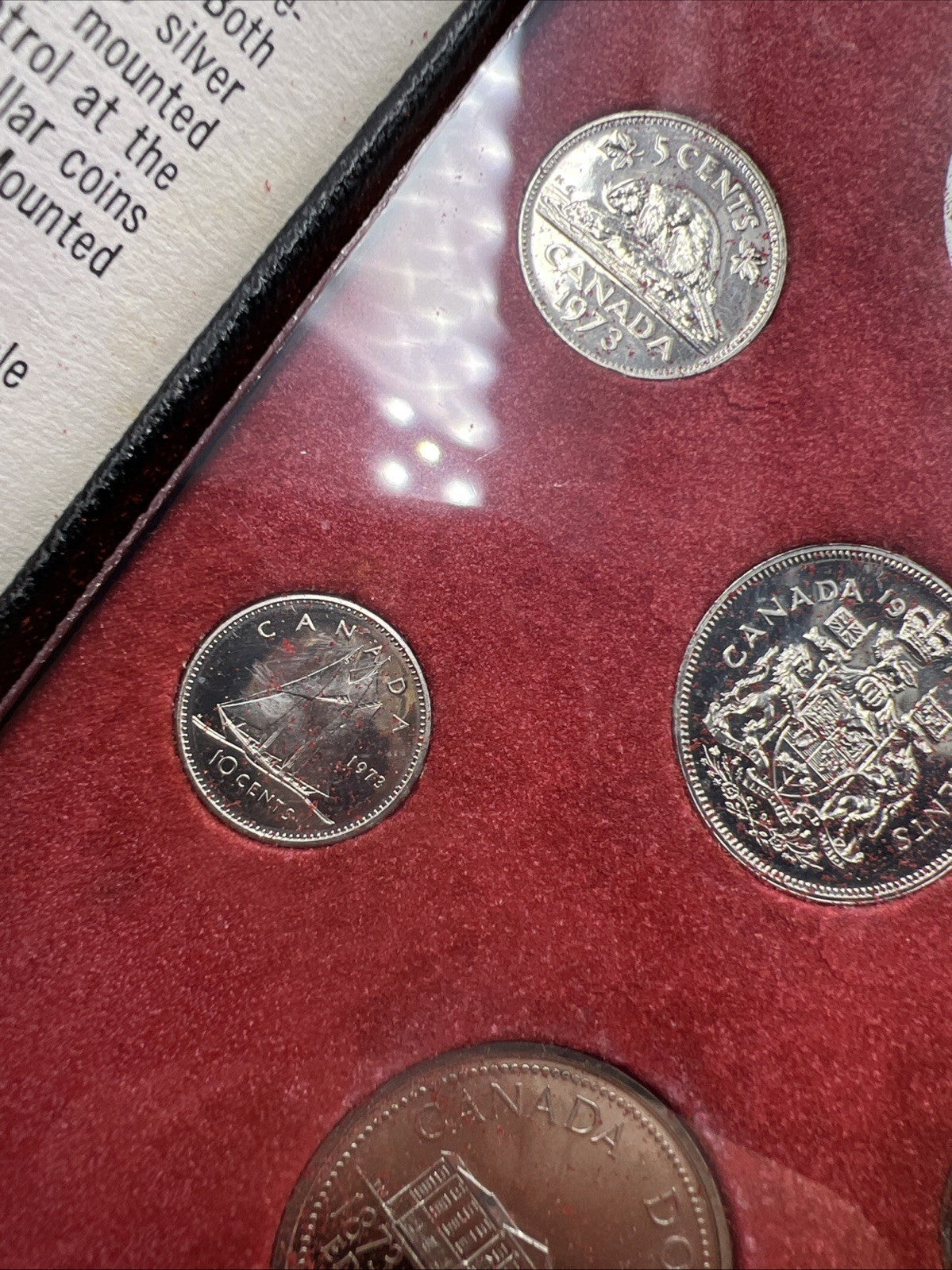 1973 Canada Double Dollar Proof Set Used Box COA