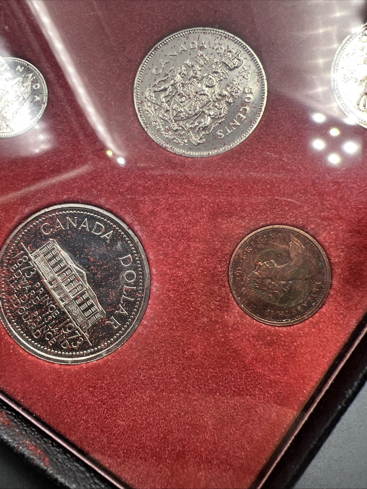 1973 Canada Double Dollar Proof Set Used Box COA
