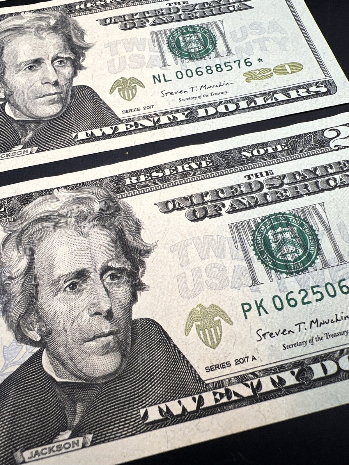 4 Different * Star $20 FRN Federal Reserve Notes VF + 2017 2017 A 2013 & 2009