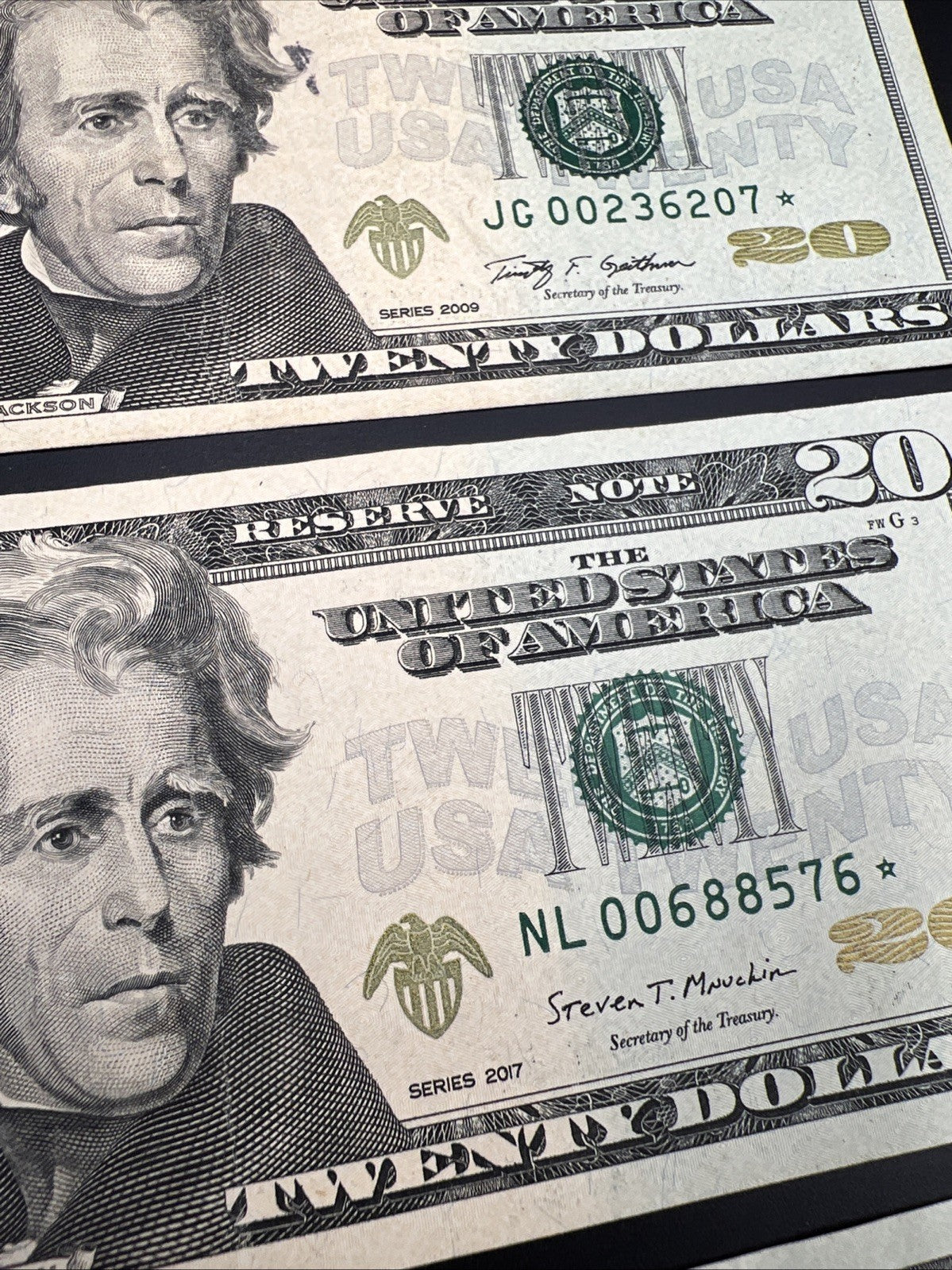 4 Different * Star $20 FRN Federal Reserve Notes VF + 2017 2017 A 2013 & 2009