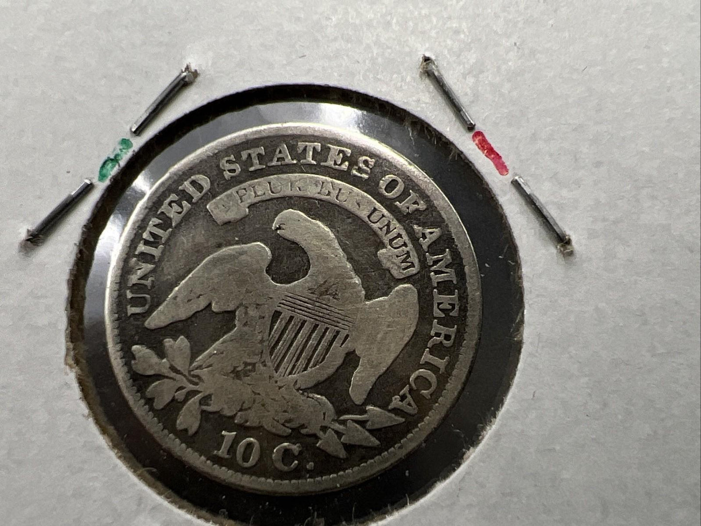 1830 10C Capped Bust Dime Average VG Very Good Details Decent