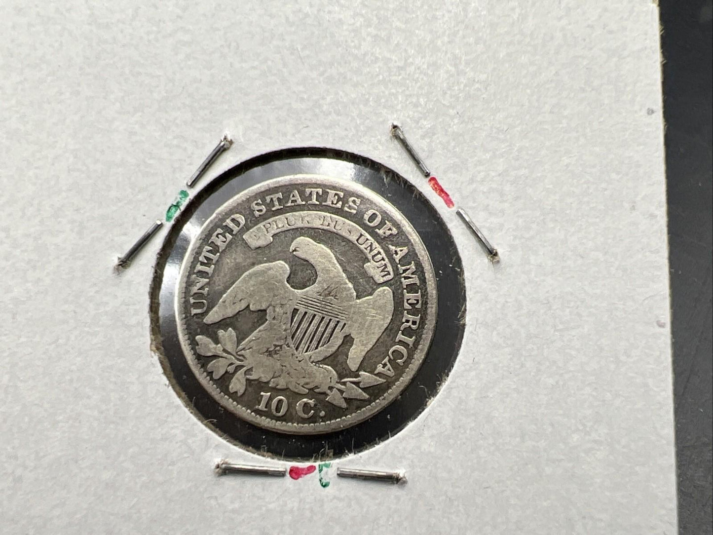 1830 10C Capped Bust Dime Average VG Very Good Details Decent