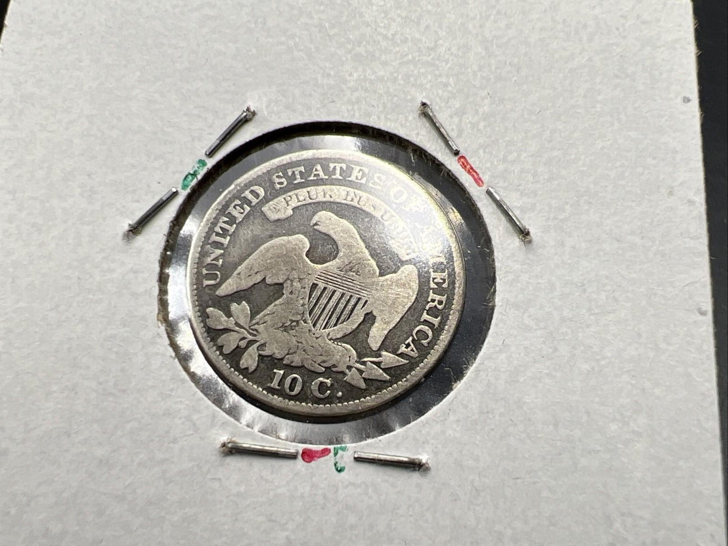 1830 10C Capped Bust Dime Average VG Very Good Details Decent
