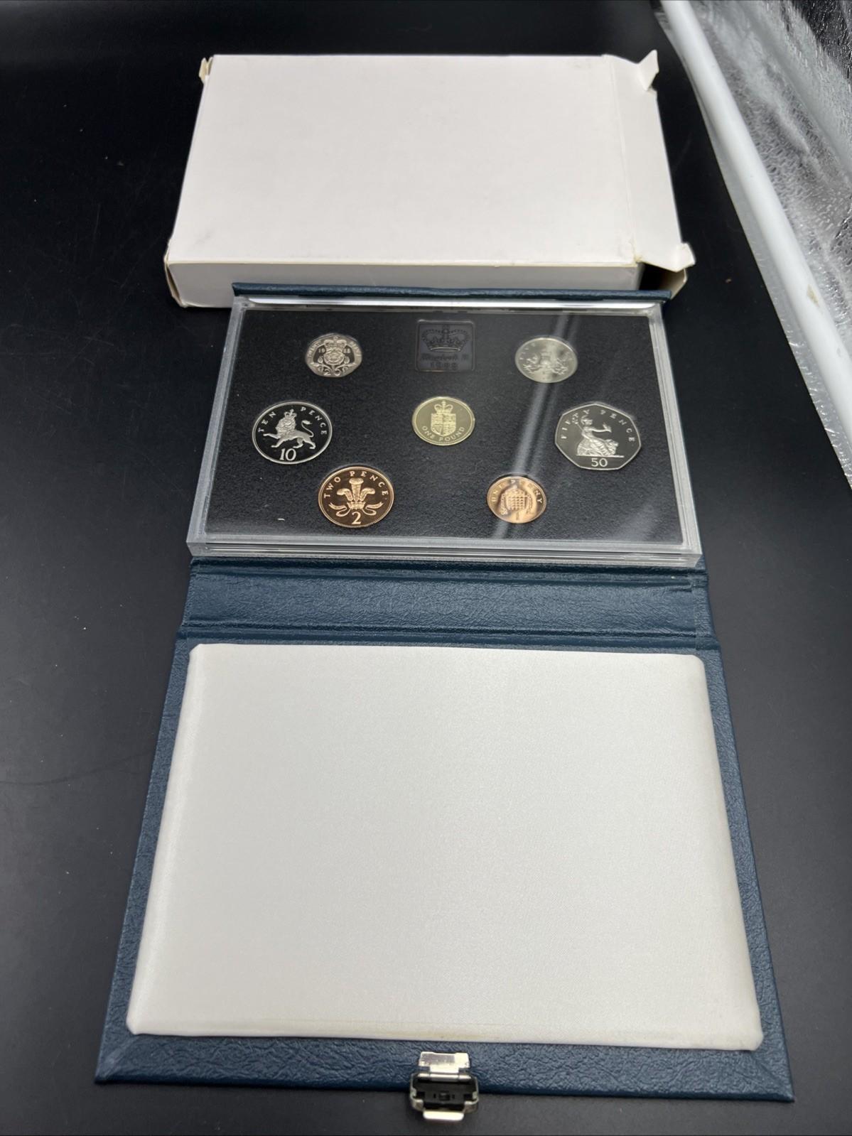 1988 UK United Kingdom Great Britain Proof Coin Set in Box