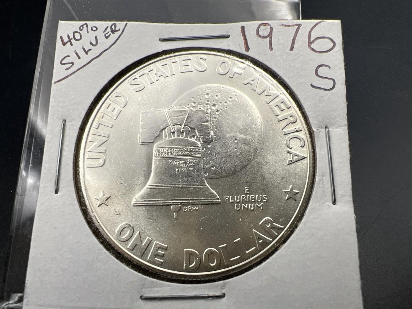 1976 S $1 Ike 40% Silver Bicentennial Eisenhower Dollar Coin Gem BU SKU#A