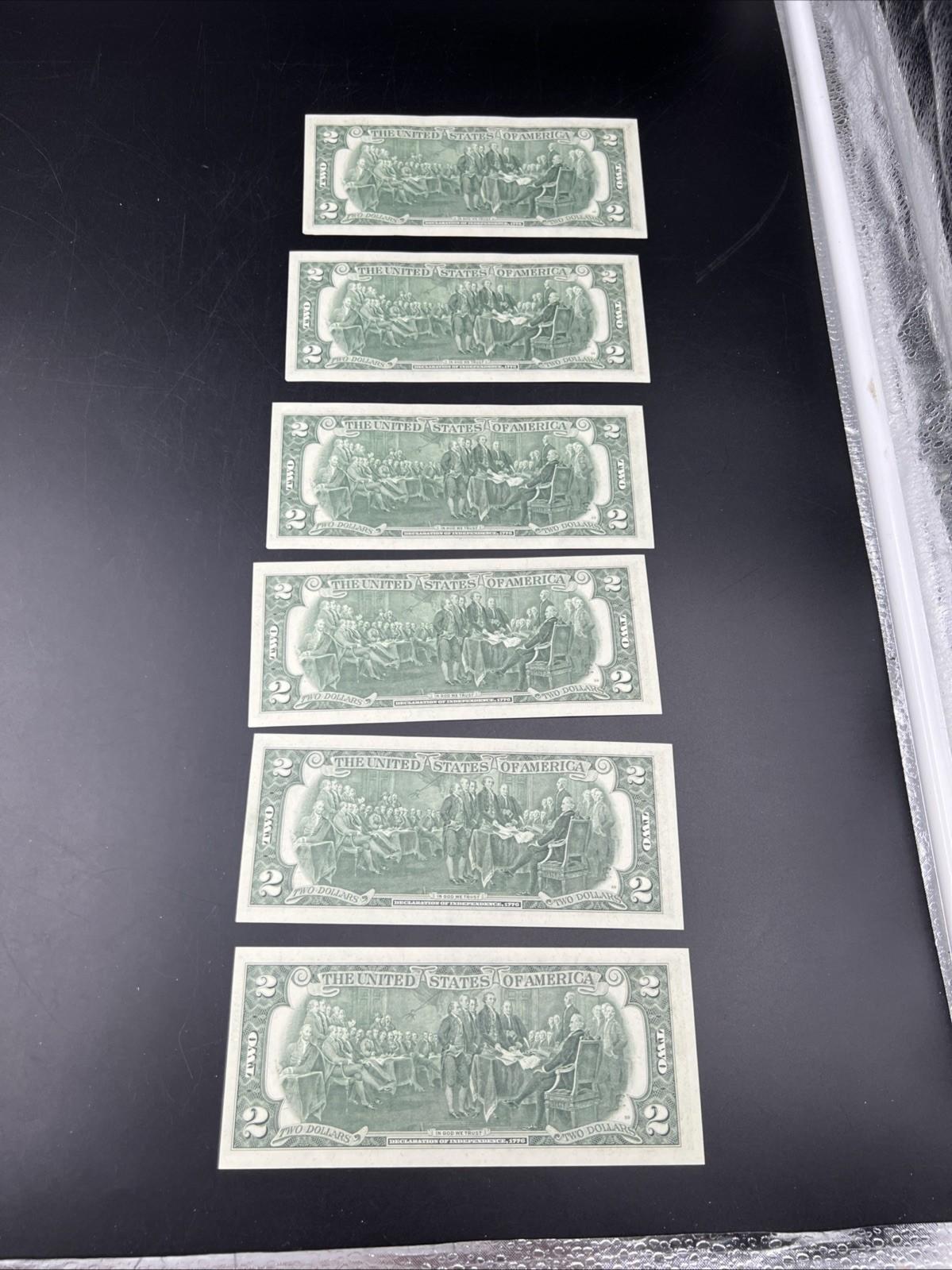 84 Consecutive 1976 $2 Two Dollar FRN Bicentennial Notes Partial Pack CH UNC