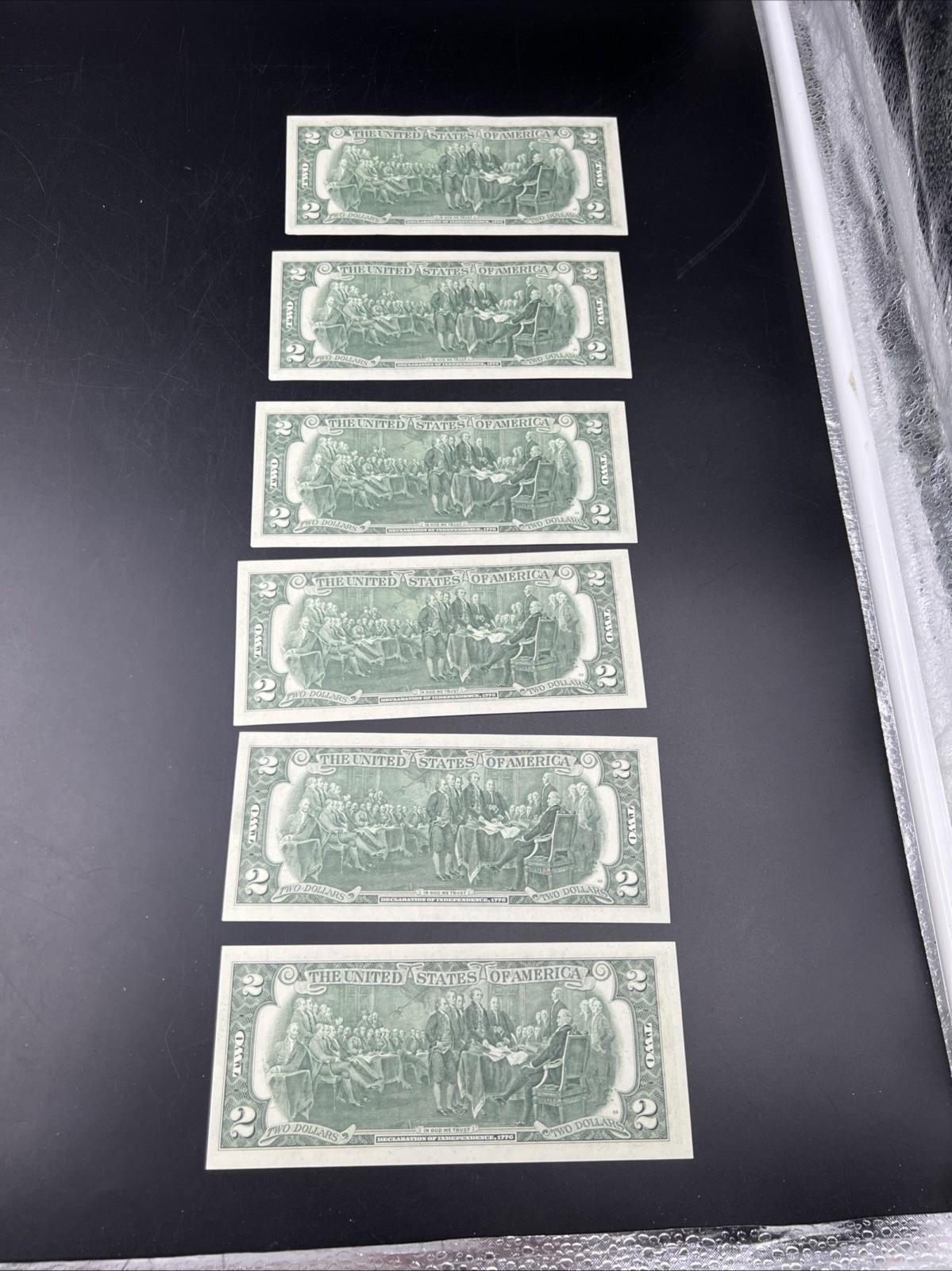 84 Consecutive 1976 $2 Two Dollar FRN Bicentennial Notes Partial Pack CH UNC