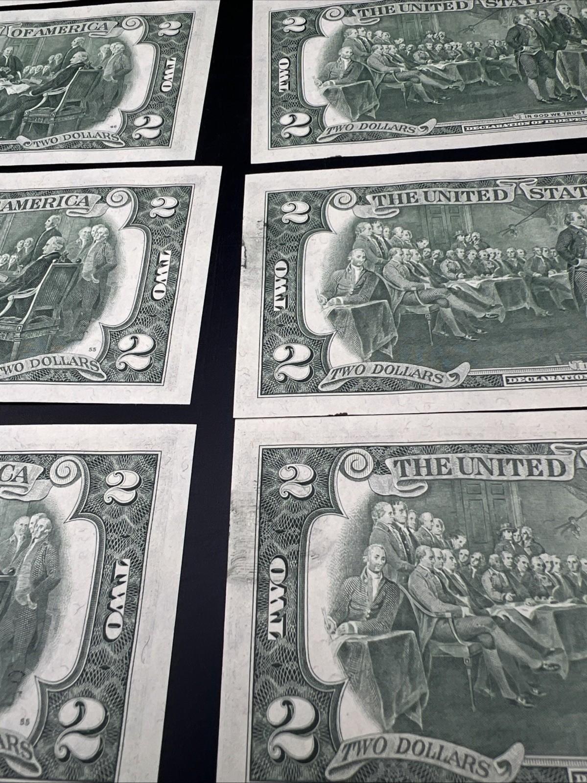 84 Consecutive 1976 $2 Two Dollar FRN Bicentennial Notes Partial Pack CH UNC