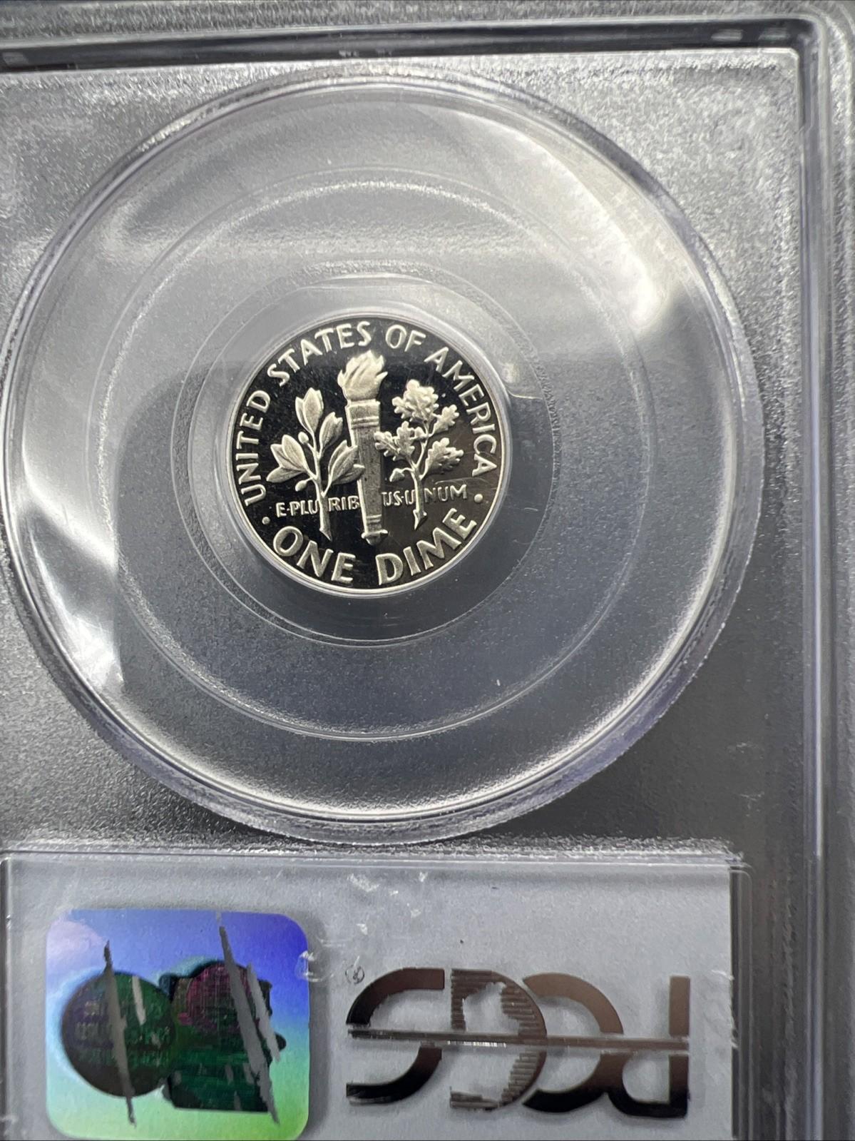 1979 S 10c Type 2 Variety Roosevelt Dime Coin PCGS PR69 DCAM #87