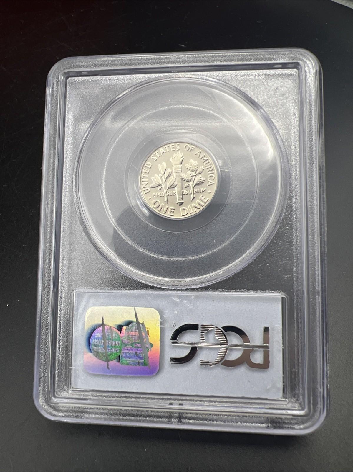 1979 S 10c Type 2 Variety Roosevelt Dime Coin PCGS PR69 DCAM #87