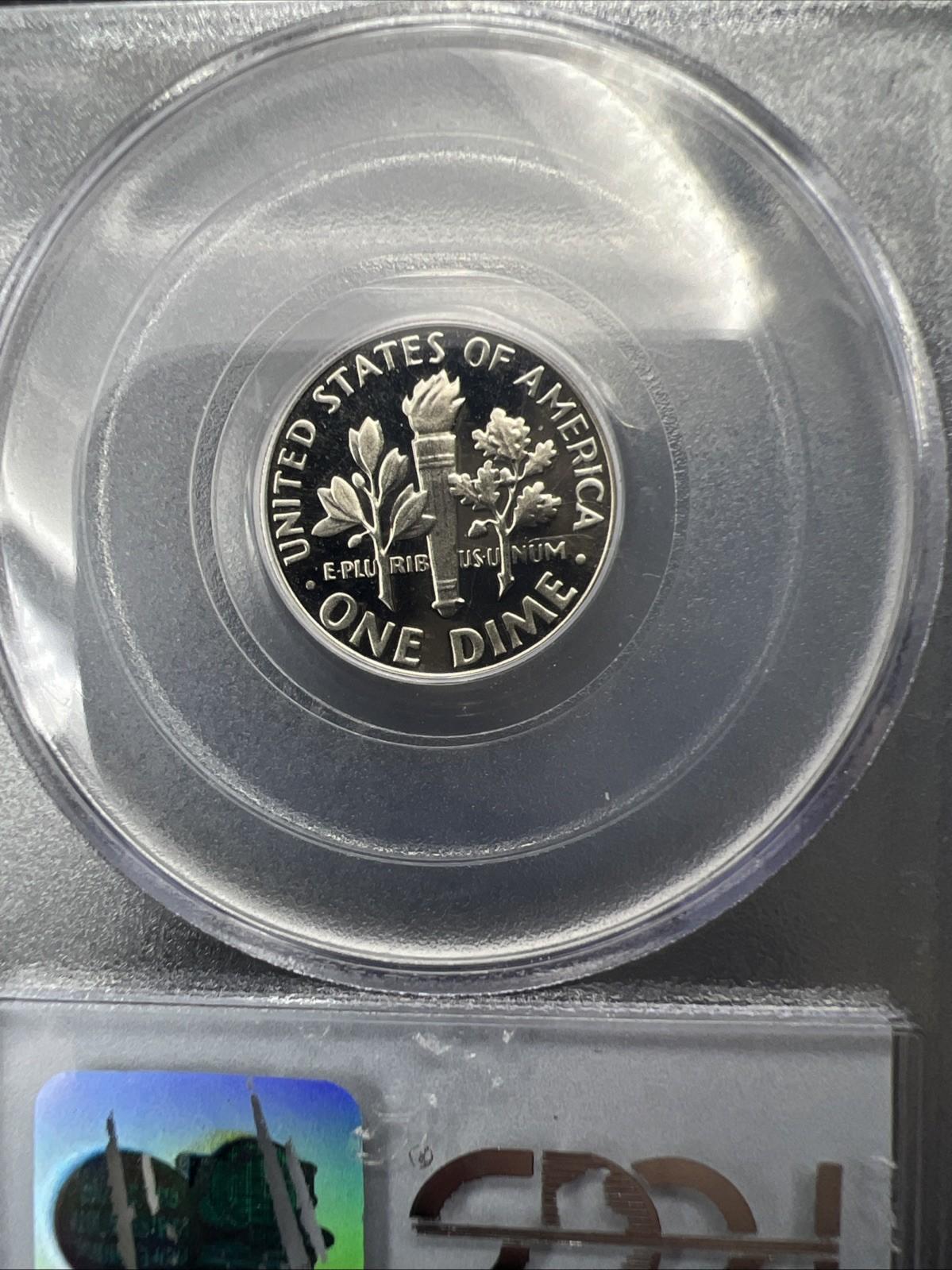 1979 S 10c Type 2 Variety Roosevelt Dime Coin PCGS PR69 DCAM #87