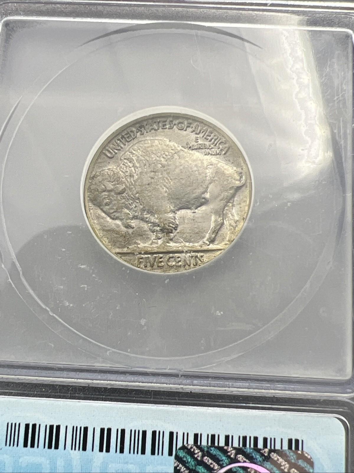 1937 5c Buffalo Nickel Coin ICG AU55 About Unc Certified