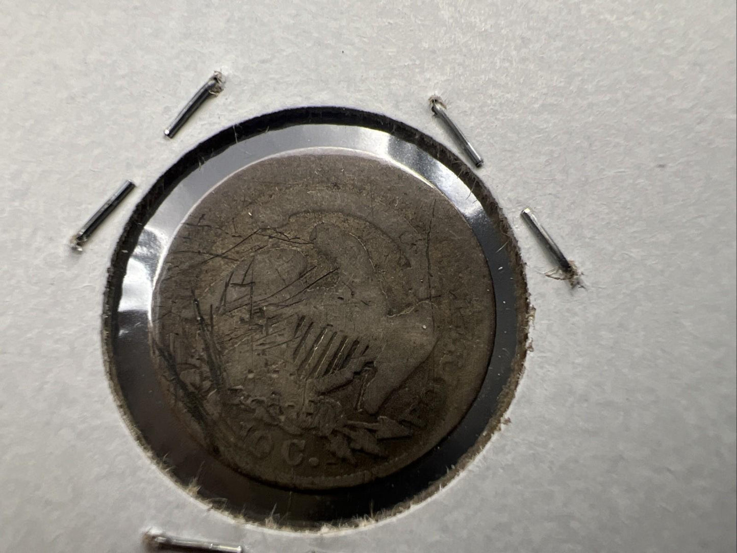 1833 10C Capped Bust Dime AG Details Very Circulated SKU#A