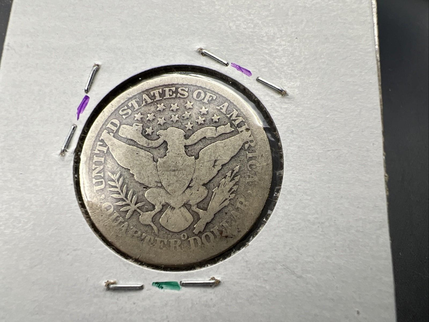 1894 O 25c Barber Silver Quarter Coin Very Circulated AG SK#A