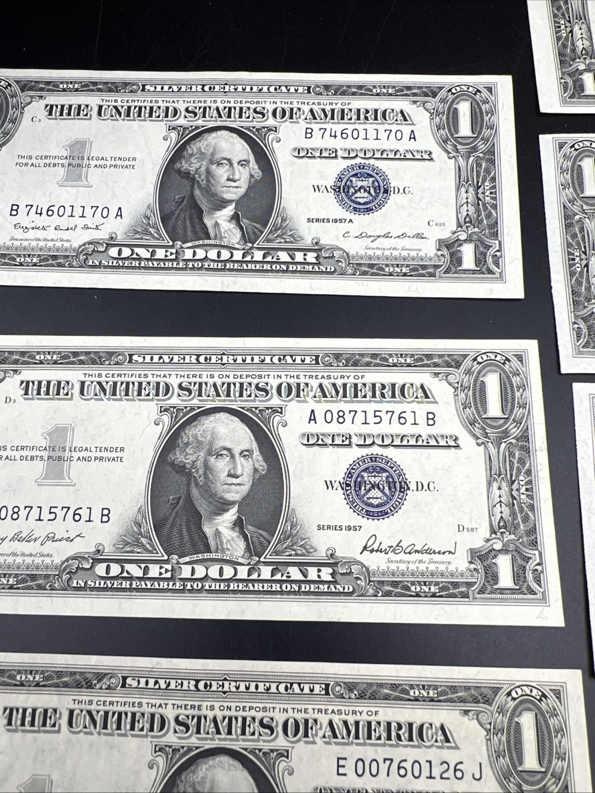 11 Note 1935 1957 Silver Certificate Letter Set CH AU / UNC conditions #298
