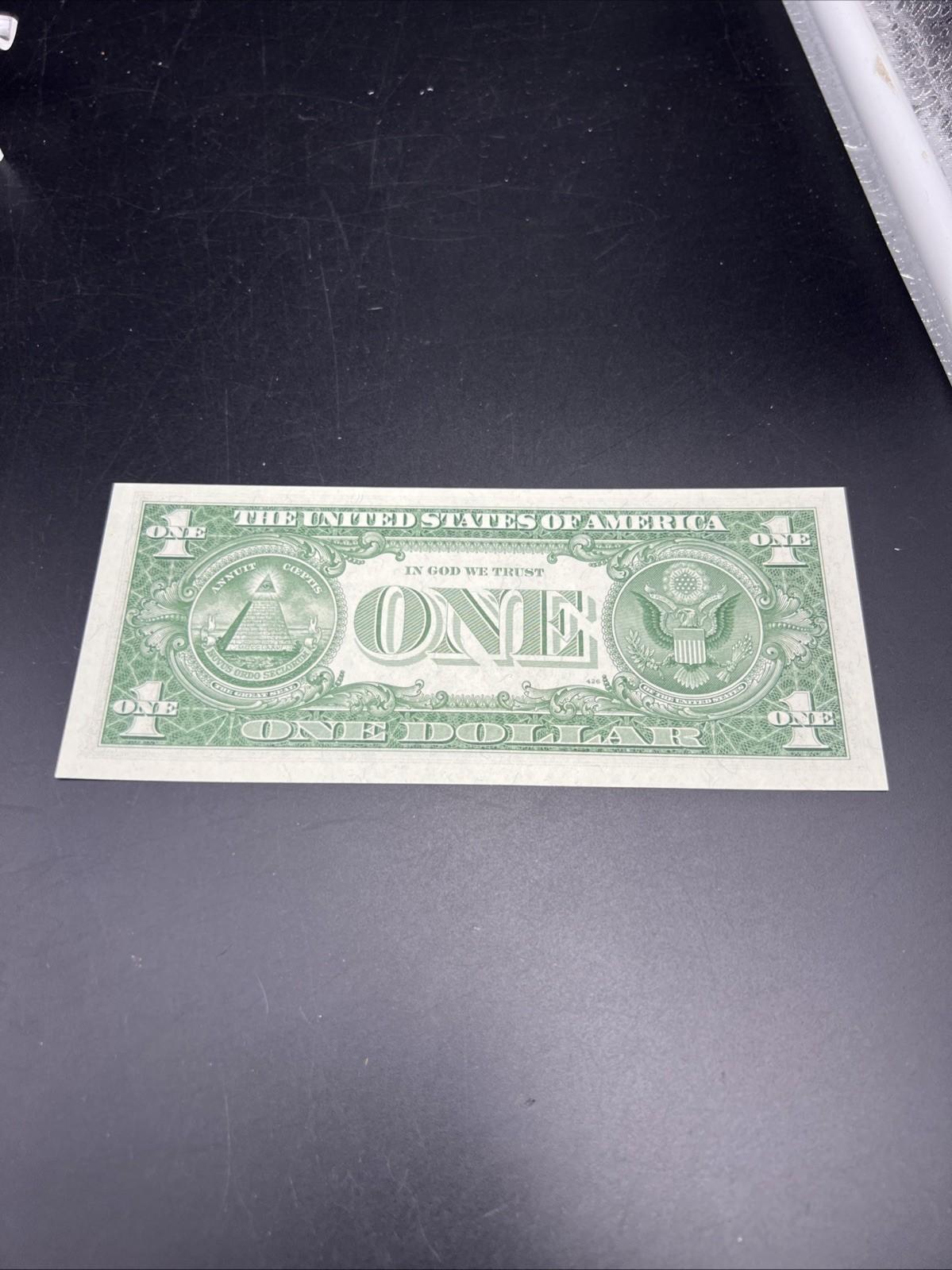 1957 B $1 One Dollar US Blue Seal Silver Certificate V A Block CH UNC #58