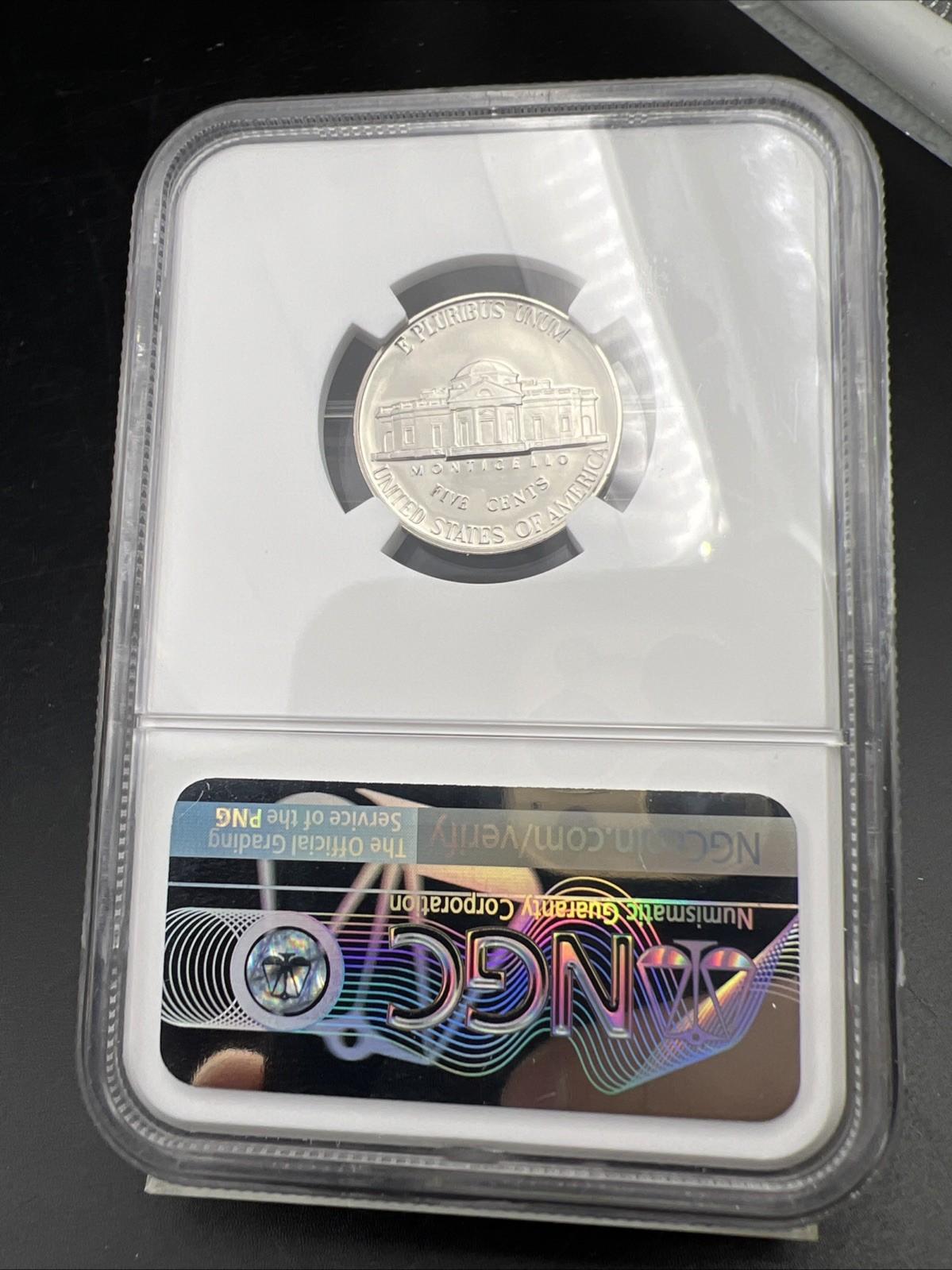 1993 s 5c Jefferson Nickel Coin NGC PF70 UCAM #010