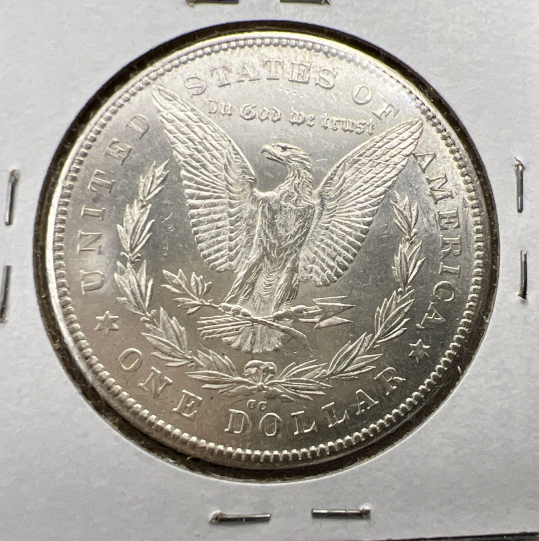1878 CC Morgan Silver Dollar Coin Choice AU About UNC