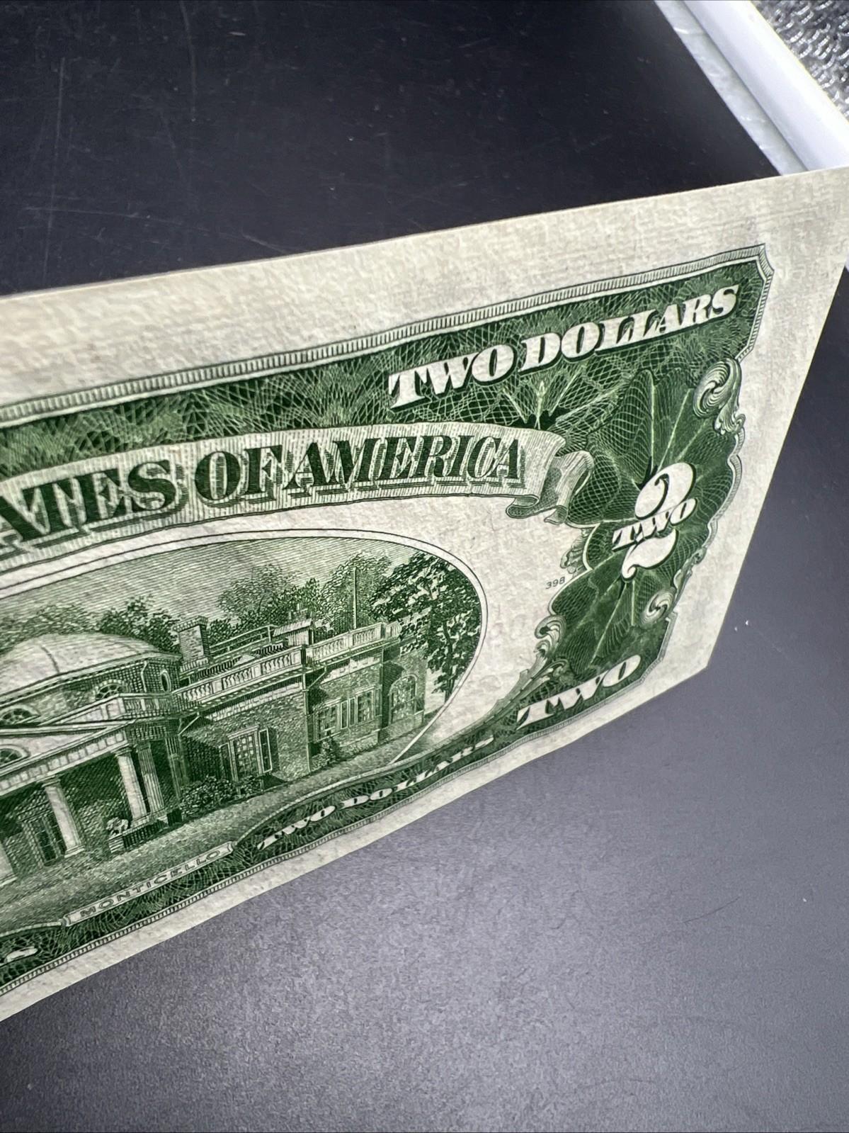 1953 $2 USN United States Note Red Seal UNC Uncirculated #958