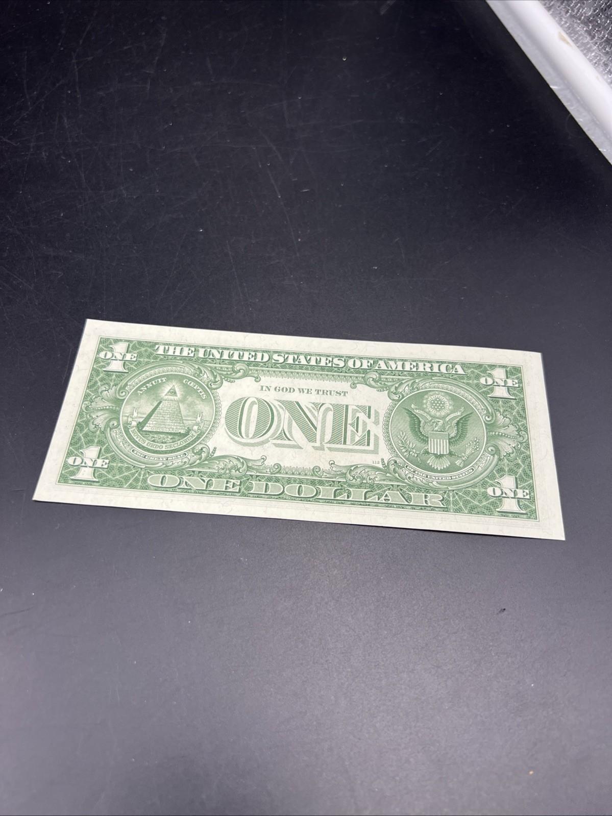 1957 $1 One Dollar Silver Certificate Blue Seal CH UNC #035